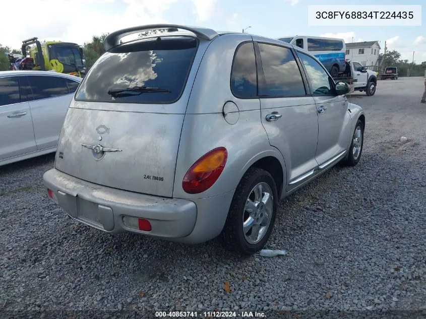 2004 Chrysler Pt Cruiser Limited VIN: 3C8FY68834T224435 Lot: 40853741