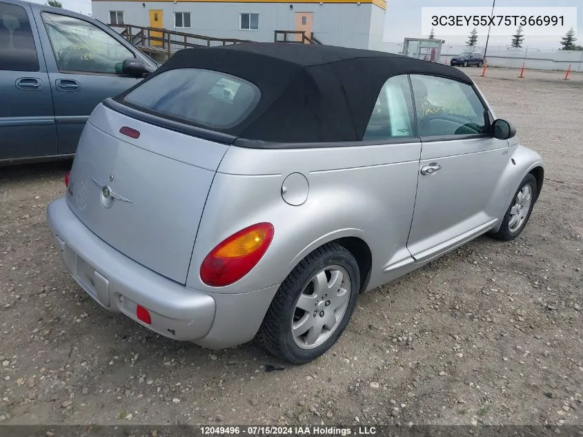 2005 Chrysler Pt Cruiser Touring VIN: 3C3EY55X75T366991 Lot: 12049496