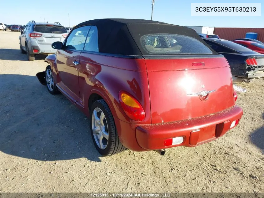 2005 Chrysler Pt Cruiser Touring VIN: 3C3EY55X95T630213 Lot: 12125915