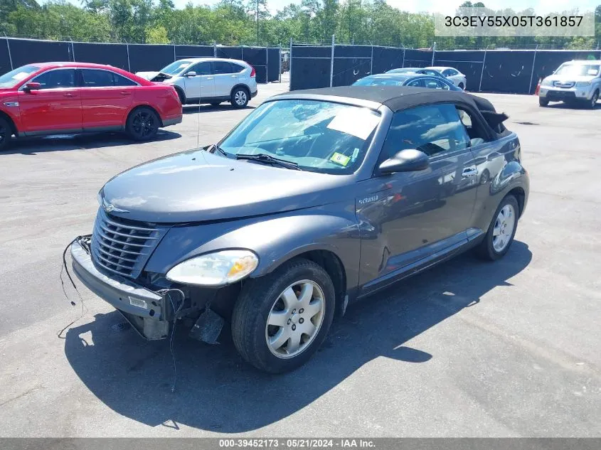 2005 Chrysler Pt Cruiser Touring VIN: 3C3EY55X05T361857 Lot: 39452173