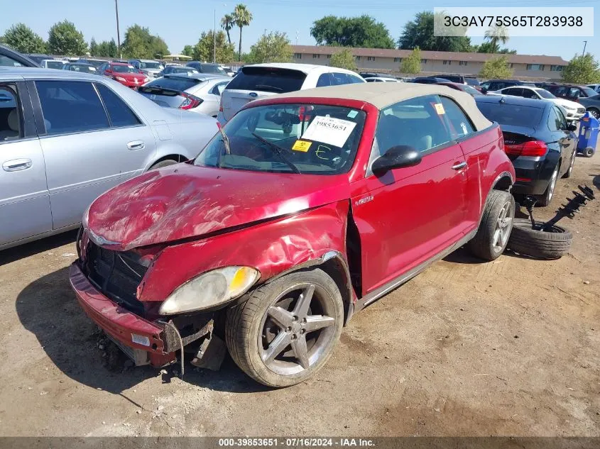 2005 Chrysler Pt Cruiser Gt VIN: 3C3AY75S65T283938 Lot: 39853651