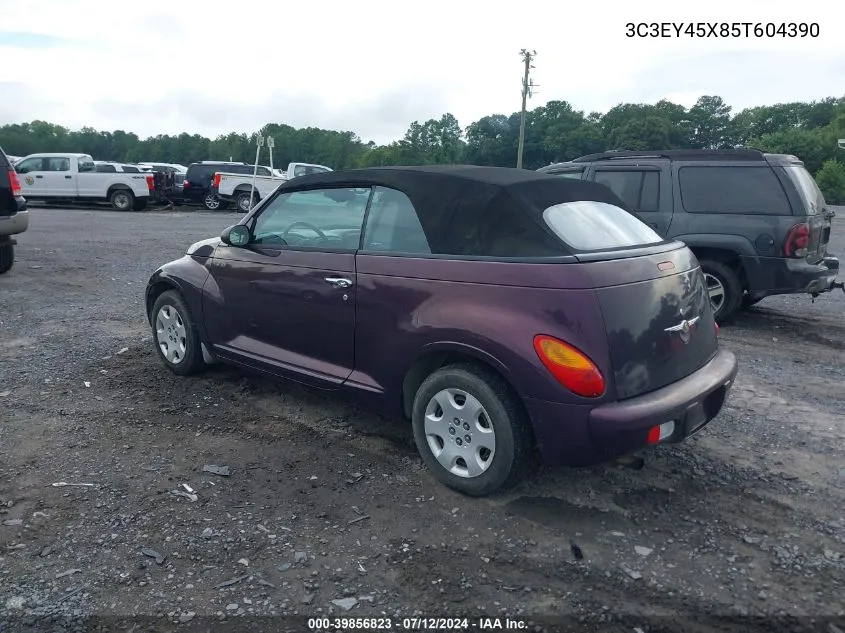 2005 Chrysler Pt Cruiser VIN: 3C3EY45X85T604390 Lot: 39856823