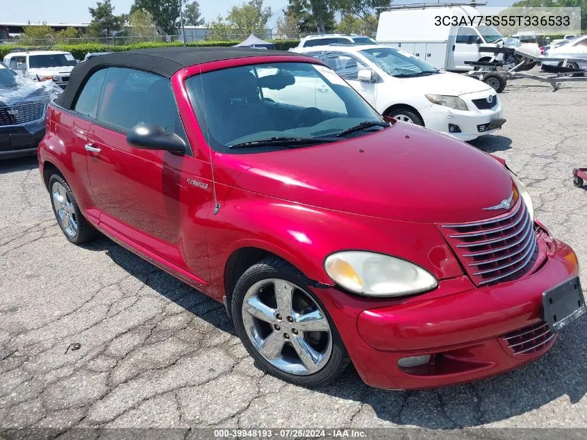 2005 Chrysler Pt Cruiser Gt VIN: 3C3AY75S55T336533 Lot: 39948193