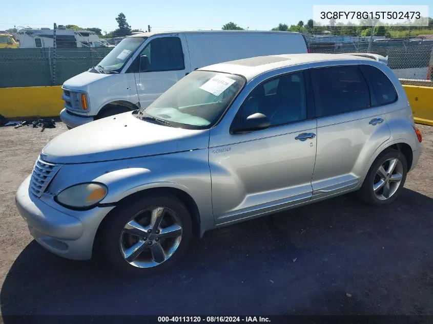 2005 Chrysler Pt Cruiser Gt VIN: 3C8FY78G15T502473 Lot: 40113120