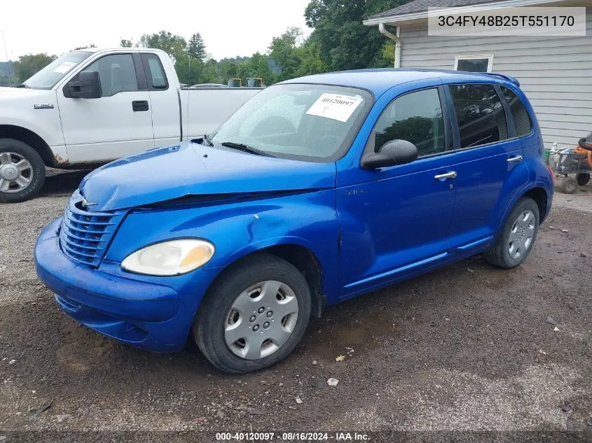 2005 Chrysler Pt Cruiser VIN: 3C4FY48B25T551170 Lot: 40120097