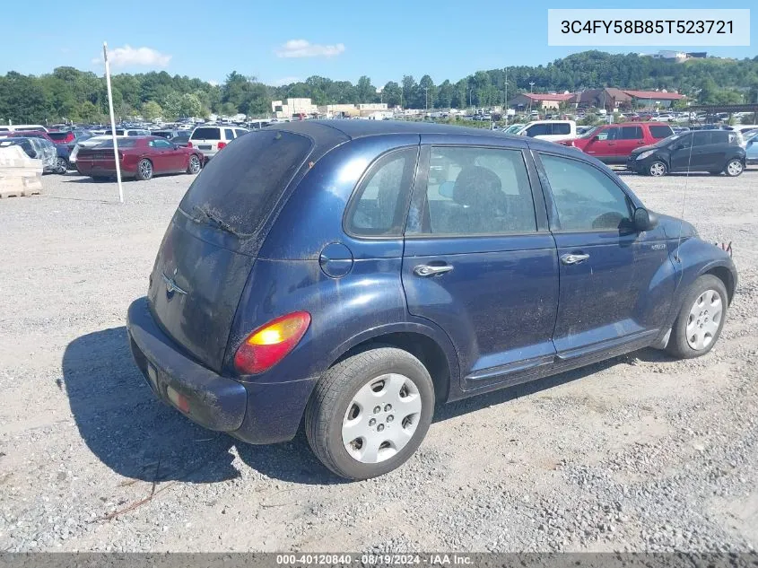 2005 Chrysler Pt Cruiser Touring VIN: 3C4FY58B85T523721 Lot: 40120840