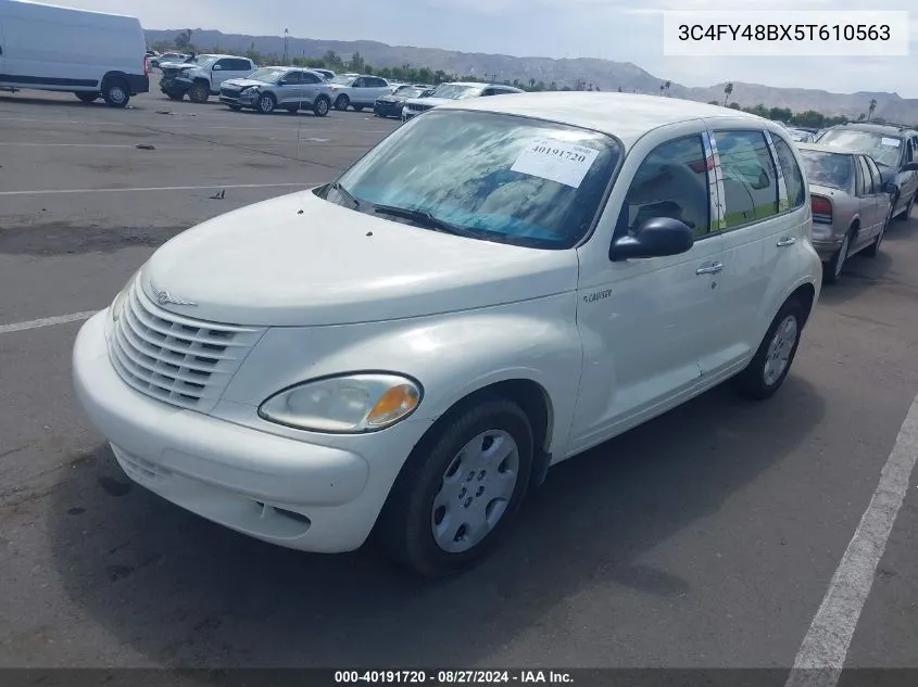 2005 Chrysler Pt Cruiser VIN: 3C4FY48BX5T610563 Lot: 40191720