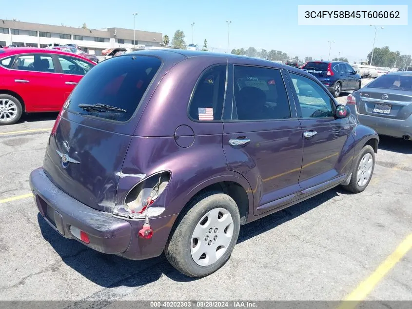 2005 Chrysler Pt Cruiser Touring VIN: 3C4FY58B45T606062 Lot: 40202303