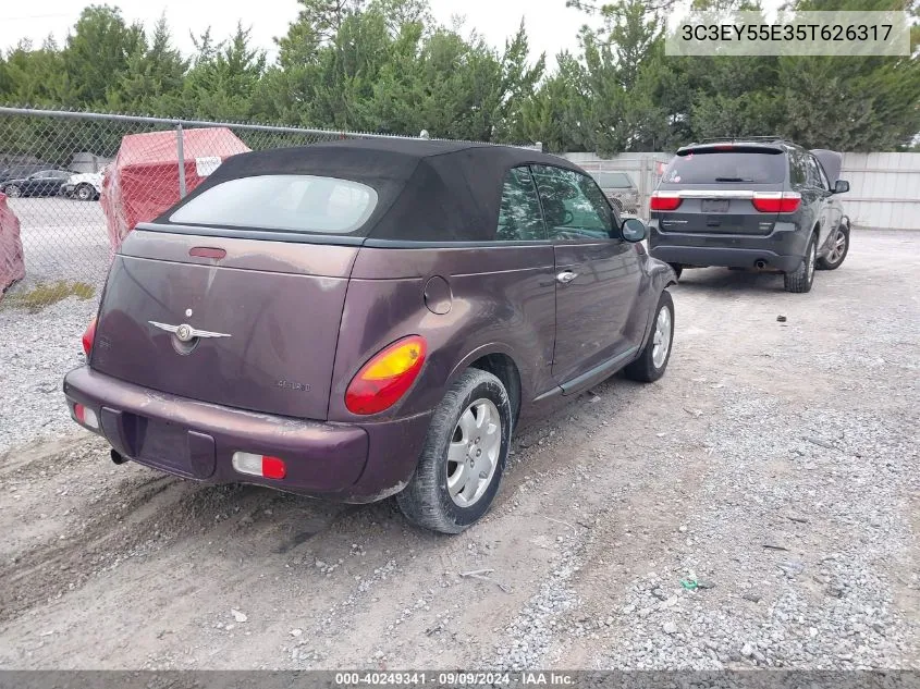 2005 Chrysler Pt Cruiser Touring VIN: 3C3EY55E35T626317 Lot: 40249341