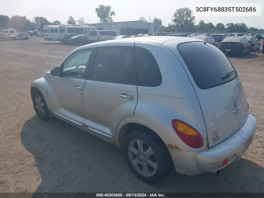 2005 Chrysler Pt Cruiser Limited VIN: 3C8FY68835T502686 Lot: 40303605