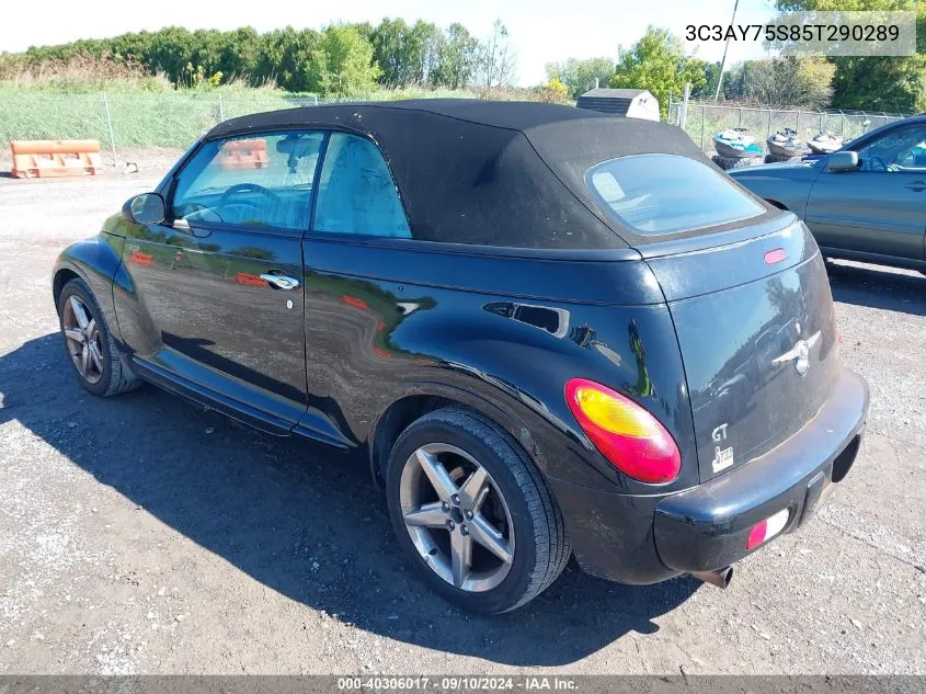 3C3AY75S85T290289 2005 Chrysler Pt Cruiser Gt