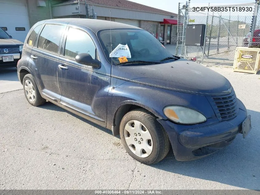 2005 Chrysler Pt Cruiser Touring VIN: 3C4FY58B35T518930 Lot: 40308464