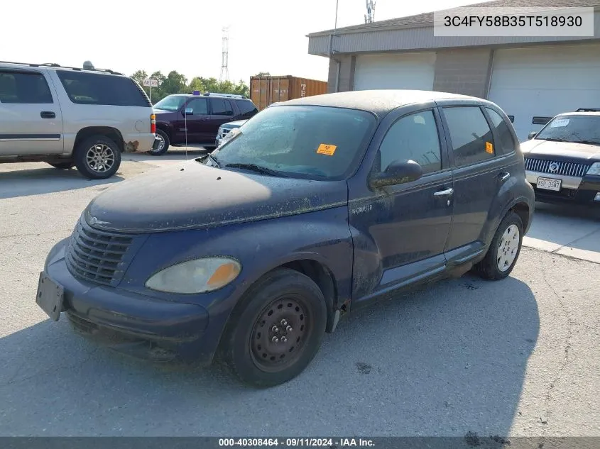 2005 Chrysler Pt Cruiser Touring VIN: 3C4FY58B35T518930 Lot: 40308464