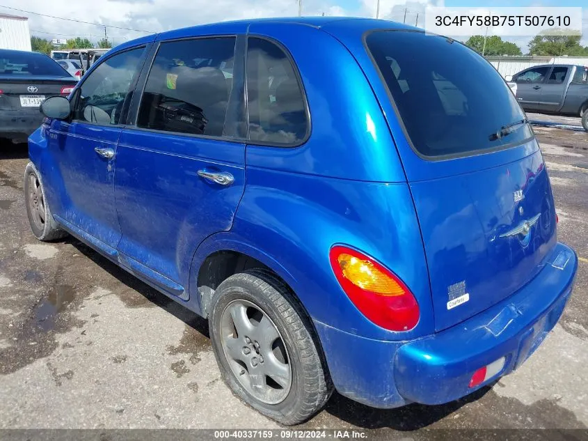 2005 Chrysler Pt Cruiser Touring VIN: 3C4FY58B75T507610 Lot: 40337159