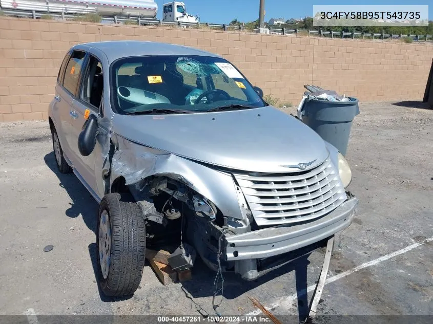 2005 Chrysler Pt Cruiser Touring VIN: 3C4FY58B95T543735 Lot: 40457281