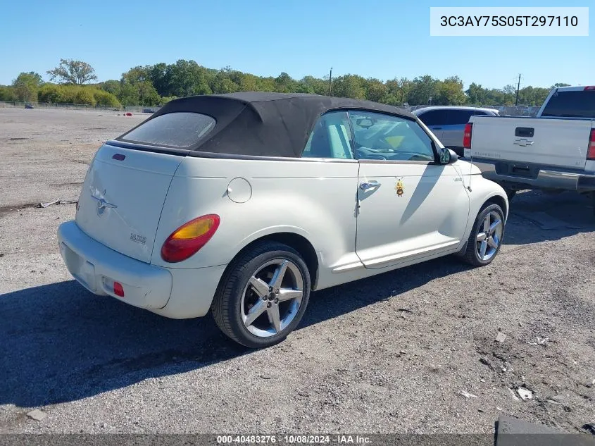 2005 Chrysler Pt Cruiser Gt VIN: 3C3AY75S05T297110 Lot: 40483276