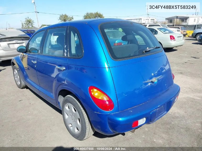 2005 Chrysler Pt Cruiser VIN: 3C4FY48BX5T583249 Lot: 40537555