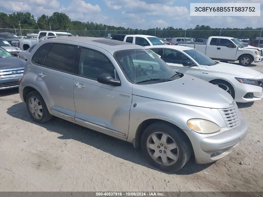 2005 Chrysler Pt Cruiser Limited VIN: 3C8FY68B55T583752 Lot: 40537916