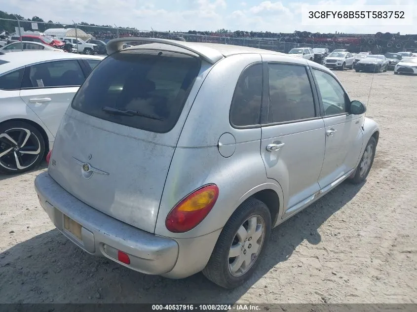 2005 Chrysler Pt Cruiser Limited VIN: 3C8FY68B55T583752 Lot: 40537916