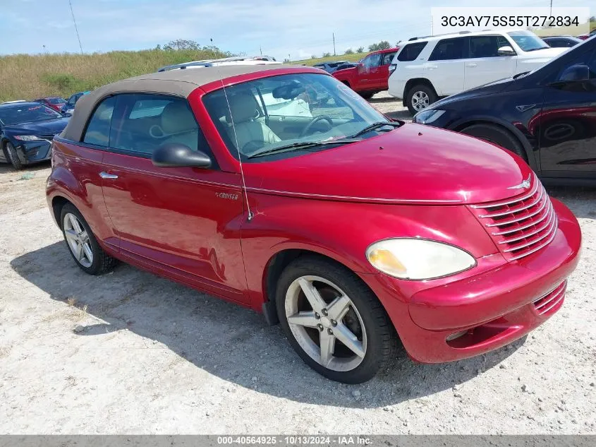 2005 Chrysler Pt Cruiser Gt VIN: 3C3AY75S55T272834 Lot: 40564925