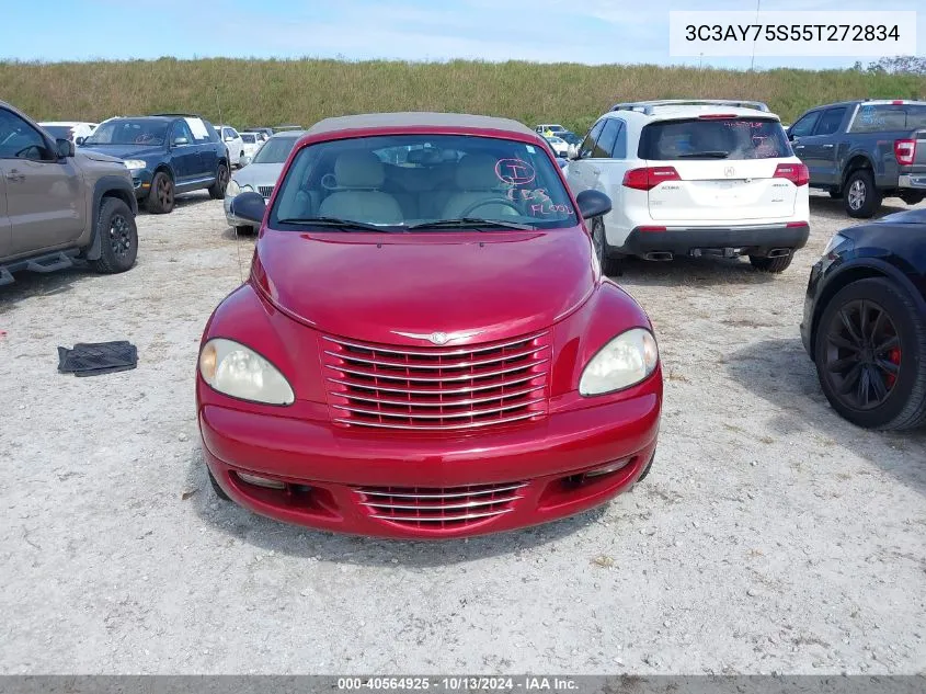 2005 Chrysler Pt Cruiser Gt VIN: 3C3AY75S55T272834 Lot: 40564925