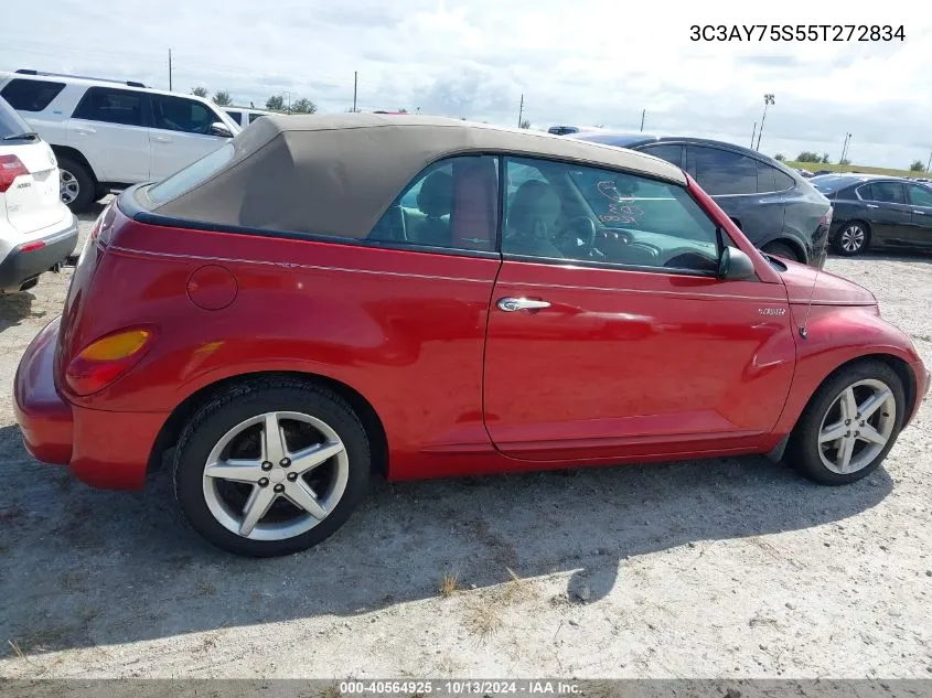 2005 Chrysler Pt Cruiser Gt VIN: 3C3AY75S55T272834 Lot: 40564925