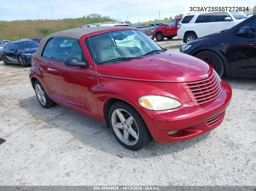 2005 Chrysler Pt Cruiser Gt VIN: 3C3AY75S55T272834 Lot: 40564925