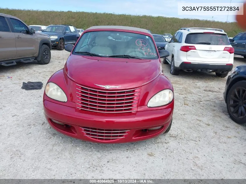 2005 Chrysler Pt Cruiser Gt VIN: 3C3AY75S55T272834 Lot: 40564925