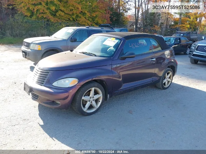 2005 Chrysler Pt Cruiser Gt VIN: 3C3AY75S95T525086 Lot: 40659780