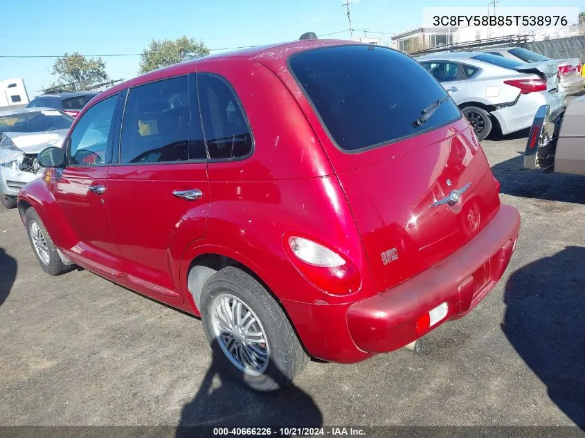 2005 Chrysler Pt Cruiser Touring VIN: 3C8FY58B85T538976 Lot: 40666226