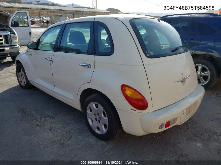 2005 Chrysler Pt Cruiser VIN: 3C4FY48B75T584598 Lot: 40905691