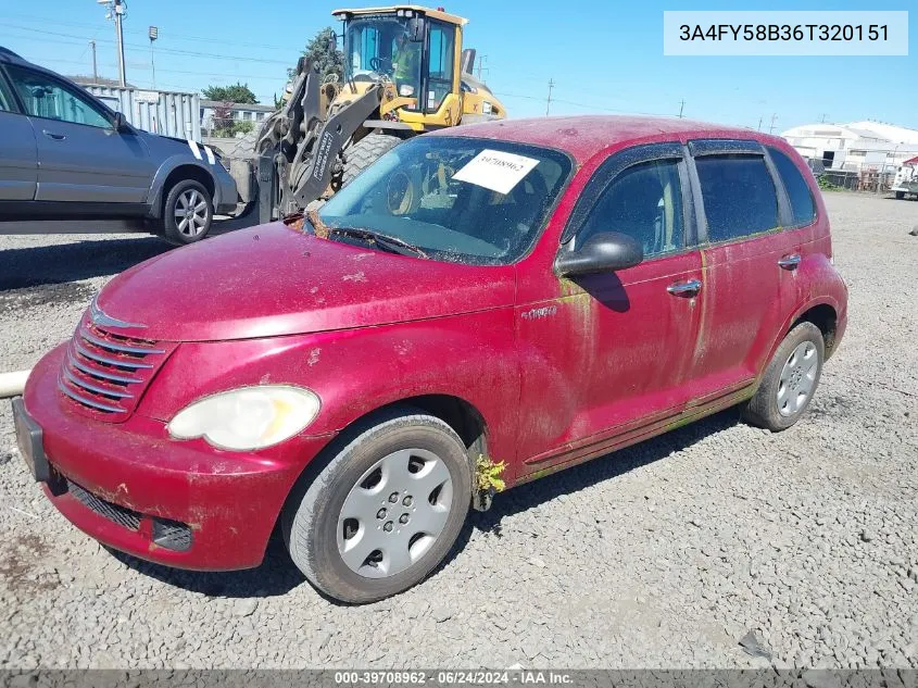 2006 Chrysler Pt Cruiser Touring VIN: 3A4FY58B36T320151 Lot: 39708962