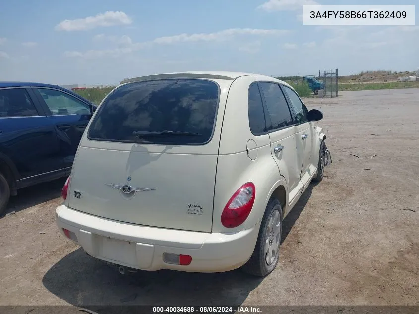 2006 Chrysler Pt Cruiser Touring VIN: 3A4FY58B66T362409 Lot: 40034688