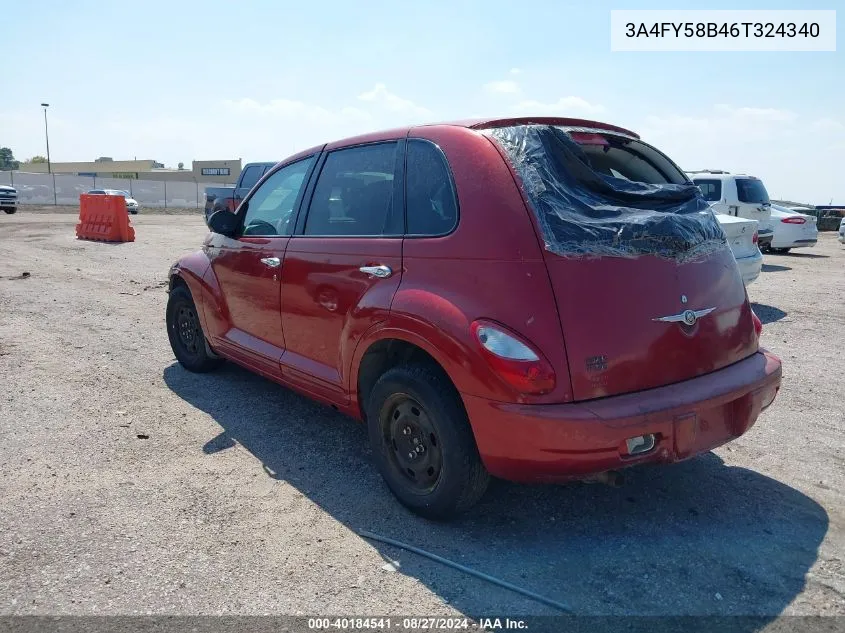 2006 Chrysler Pt Cruiser Touring VIN: 3A4FY58B46T324340 Lot: 40184541