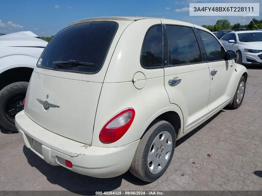 2006 Chrysler Pt Cruiser VIN: 3A4FY48BX6T228111 Lot: 40264325