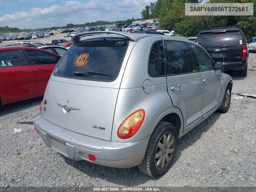 2006 Chrysler Pt Cruiser Limited VIN: 3A8FY68856T372681 Lot: 40278006