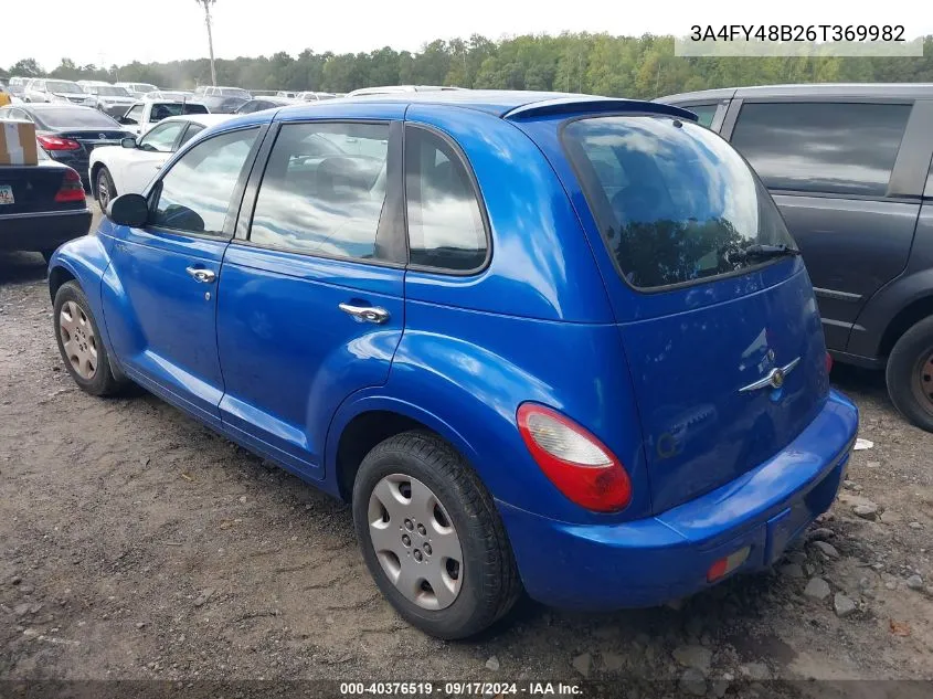 2006 Chrysler Pt Cruiser VIN: 3A4FY48B26T369982 Lot: 40376519