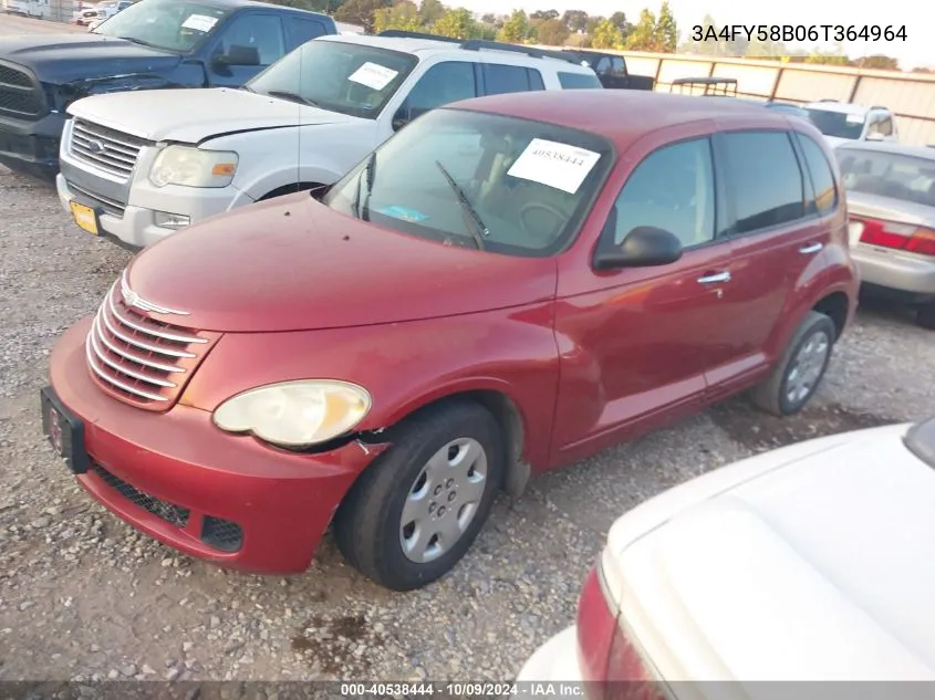 2006 Chrysler Pt Cruiser Touring VIN: 3A4FY58B06T364964 Lot: 40538444