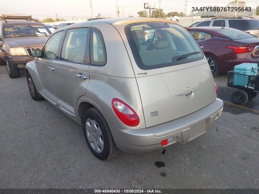 2006 Chrysler Pt Cruiser Touring VIN: 3A4FY58B76T295643 Lot: 40540430