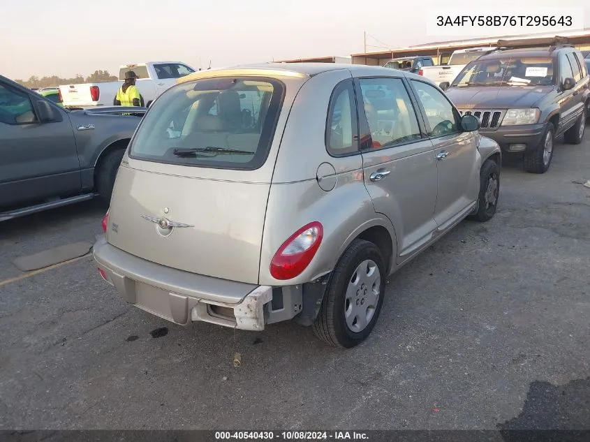 2006 Chrysler Pt Cruiser Touring VIN: 3A4FY58B76T295643 Lot: 40540430