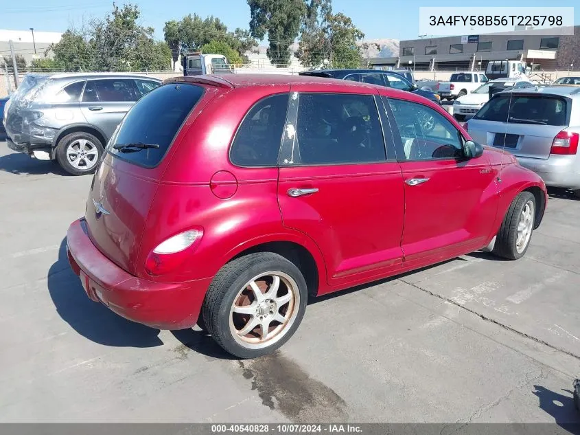 2006 Chrysler Pt Cruiser Touring VIN: 3A4FY58B56T225798 Lot: 40540828