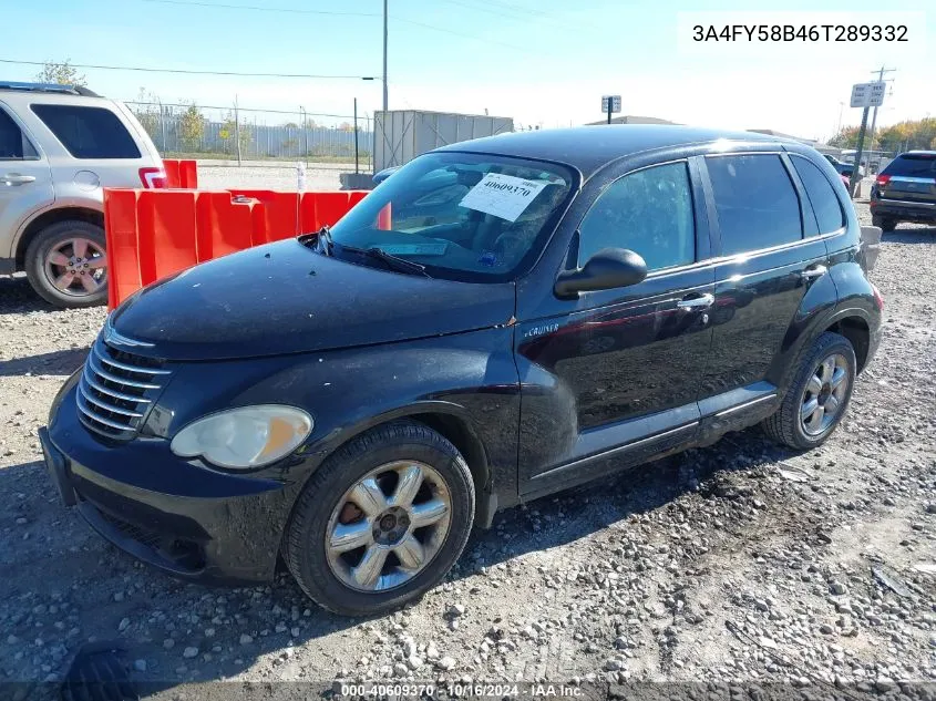 2006 Chrysler Pt Cruiser Touring VIN: 3A4FY58B46T289332 Lot: 40609370