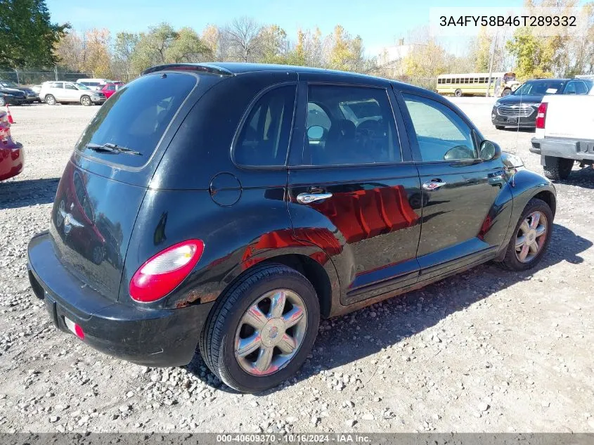 2006 Chrysler Pt Cruiser Touring VIN: 3A4FY58B46T289332 Lot: 40609370