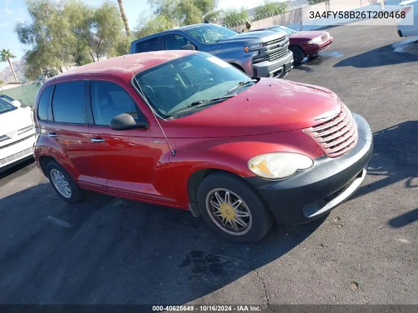 2006 Chrysler Pt Cruiser Touring VIN: 3A4FY58B26T200468 Lot: 40625649