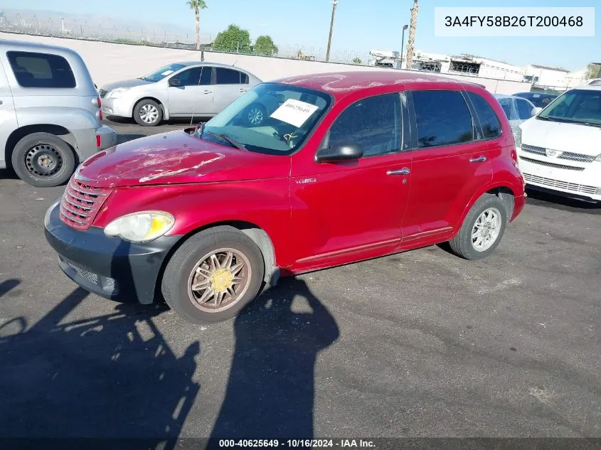 2006 Chrysler Pt Cruiser Touring VIN: 3A4FY58B26T200468 Lot: 40625649