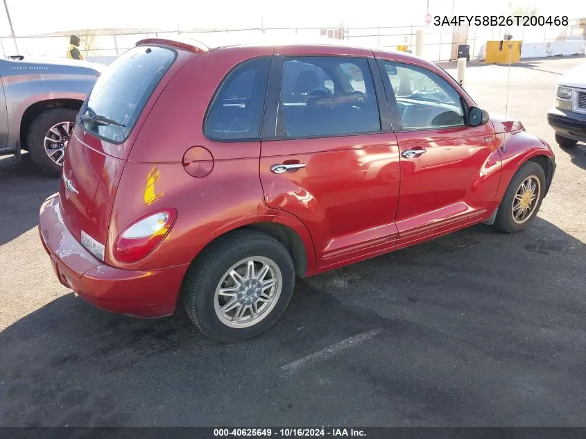 2006 Chrysler Pt Cruiser Touring VIN: 3A4FY58B26T200468 Lot: 40625649