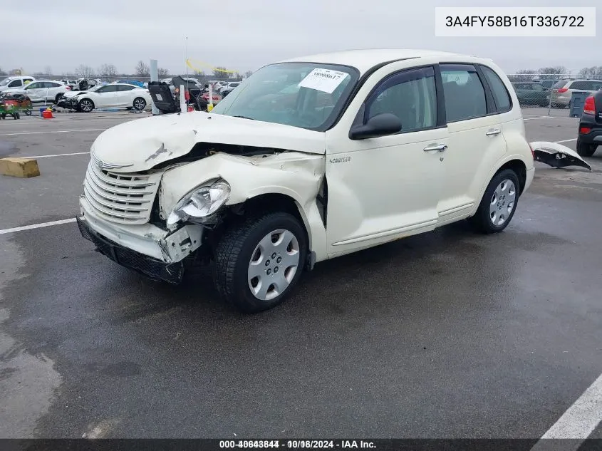 2006 Chrysler Pt Cruiser Touring VIN: 3A4FY58B16T336722 Lot: 40643844