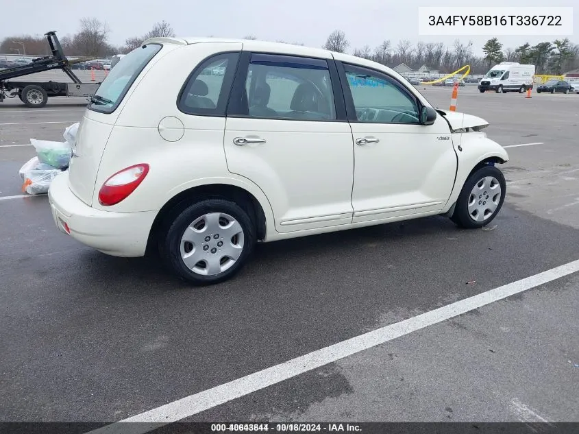 2006 Chrysler Pt Cruiser Touring VIN: 3A4FY58B16T336722 Lot: 40643844