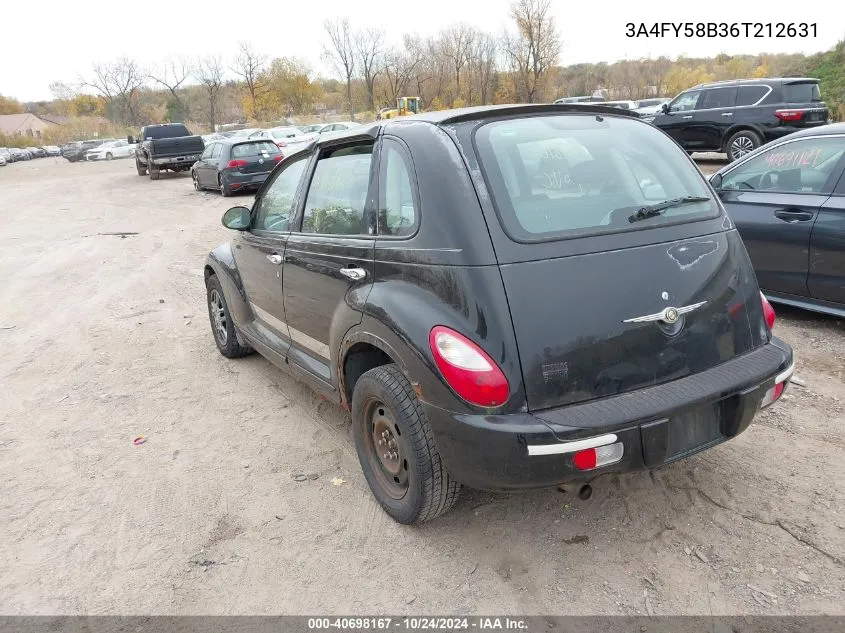 2006 Chrysler Pt Cruiser Touring VIN: 3A4FY58B36T212631 Lot: 40698167