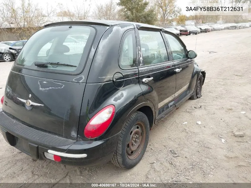 2006 Chrysler Pt Cruiser Touring VIN: 3A4FY58B36T212631 Lot: 40698167